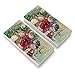Christmas Holiday Santa Snowman Friends Eraser Set of 2
