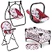 Litti Pritti 18-Inch Baby Doll Nursery Playset - Baby Doll Accessories Set with Swing, Crib, High Chair, and Carrier - Baby Doll Furniture for Girls - Suitable for 18-Inch Dolls and Kids Ages 3 and Up