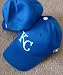 MLB Flex FITTED Med/Lg Kansas City ROYALS Home BLUE Hat Cap Mesh