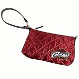NBA Cleveland Cavaliers Ladies Wine Quilted Wristlet Purse