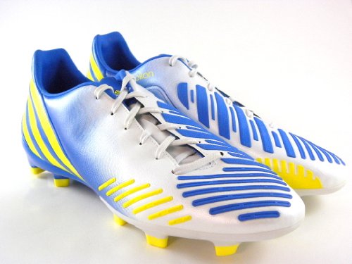 adidas Men's predator Absolion LZ TRX FG Soccer Shoe,White/Prime Blue/Vivid Yellow,12 D US On Sale