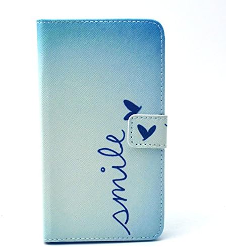 LG G4 Case, Slim Flip Fold PU Leather Case with cash/card holder For LG G4 ( smile)