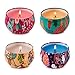 HITHYS Scented Candles, 4Pack Travel Tin Candles for Women & Men, Pure Soy Candle Set Use for Aromatherapy Stress Relax, Home Decor, Holiday Thank You Gift