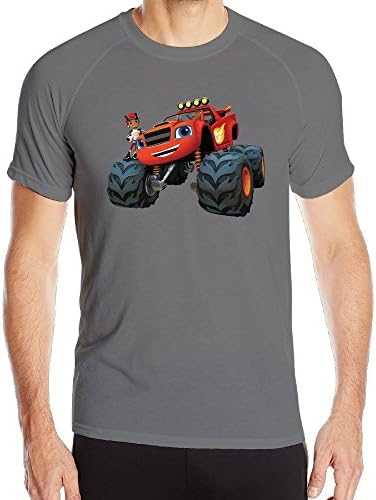 FWEA Men's Blaze And The Monster Machines T-shirt DeepHeather XL