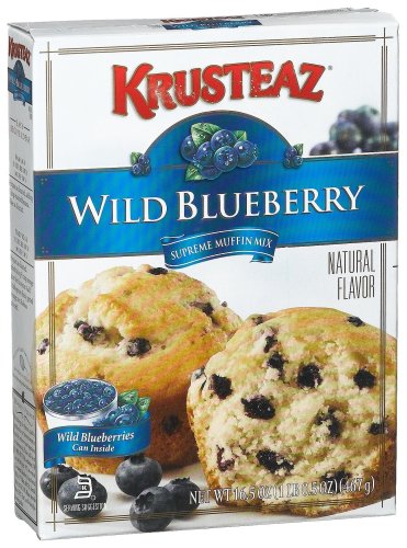 Krusteaz Wild Blueberry Supreme Muffin Mix, 16.5-Ounce Boxes (Pack of 12) by Krusteaz