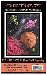 Opticz Galaxy Blacklight Reactive Tapestry
