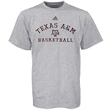 adidas Texas A&M Aggies Ash Basketball Practice T-shirt