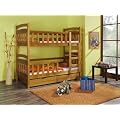 Solid Pine Bunk Bed "SEBA" inc Mattress's and drawers