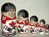 Canada Olympic Hockey or any other team * Russian Nesting doll 5 pcs / 6 in