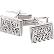 14K White Gold Cufflinks