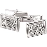14K White Gold Cufflinks
