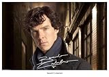BENEDICT CUMBERBATCH SHERLOCK HOLMES SIGNED AUTOGRAPH PHOTO A4 12X8 INCHES PRINT POSTER