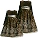Bonnie Jean Girls 2T-4T BROWN SILVER CAVIAR BEADING MESH OVERLAY Special Occasion Wedding Flower Girl Christmas Holiday Party Dress