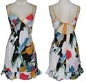 JOHNNY MARTIN Multi-Color Open Back Dress