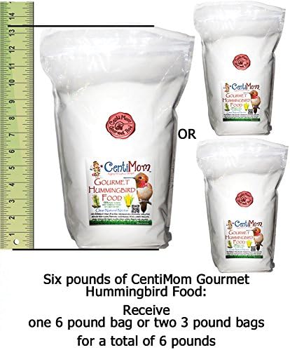 Hummingbird Food EXTRA LARGE(XL) SIX POUND Bag of Easy Mix Concentrate Feeder Nectar, Produces Clear Natural Hummingbirds Nectar Instantly, No Boiling, Great Gift!