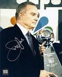 Jerry Jones Autographed Picture: Dallas Cowboys 8x10 Photo with Super Bowl Trophy