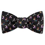 New Years Party by Wild Ties black silk freestyle bowties