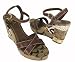 Coach Alina Patchwork Ankle Strap Wedge Heels