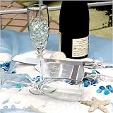White Beach Champagne Flutes