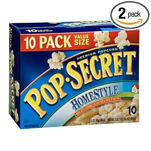 Pop Secret Homestyle Flavor, Microwavable Popcorn, 10-Count, 35-Ounce Box (Pack of 2)