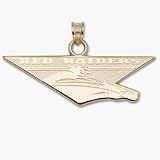 Texas Tech Red Raiders 1/2 Red Raiders Pendant - 10KT Gold Jewelry