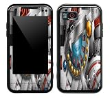 Silver Robot Design Decal Protective Skin Sticker for Samsung Eternity