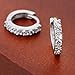 Creazy® 925 Sterling Silver Rhinestones Hoop Diamond Stud Earrings for Women