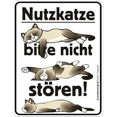 Fun-Schild - Nutzkatze, 17 x 22 cm