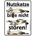 Fun-Schild - Nutzkatze, 17 x 22 cm