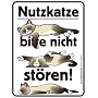 Fun-Blech-Schilder " Nutz-Katze !!! "