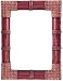 Bejeweled Enamel with Pink Jewels Picture Frame, Holds 3.5x5" Photo