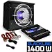 Produkt-Bild: Auto Hifi Boxenset Autoboxen Set "Black Line 100" 25cm Subwoofer, satte 1400W Endstufen Power