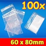 100 x ZIP Druckverschluss Beutel 60x8...
