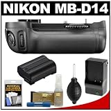 Nikon MB-D14 Grip Multi Power Battery Pack for the D600 Digital SLR Camera with EN-EL15 Battery & Charger + Accessory Kit