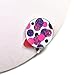 Navika Glitzy Polka Dot (Purple & Pink) Marker with Magnetic Hat Clip