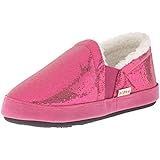 ACORN Kid's Girls Colby Gore Moc Slipper (Toddler-Little Kid), Pink Sparkle