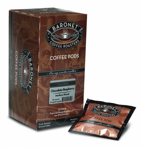 Baronet Coffee Chocolate Raspberry Medium Roast, 18-Count Coffee Pods (Pack of 3)