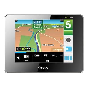 Vexia Econav 380 GPS Satellite Navigation for UK and Ireland