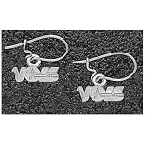 Logo Art Tennessee Volunteers Sterling Silver Team Font 3/16 Dangle Earrings
