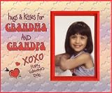 Hugs & Kisses for Grandma & Grandpa Valentines Picture Frame Gift