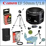 Canon EF 50mm f/1.8 II Camera Lens With Opteka BP-511 2000mAh, Professional ....