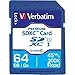 Verbatim 64GB Premium SDXC Memory Card, UHS-I Class 10 - Class 10/UHS-I (U1) - 90 MB/s Read1 Pack -