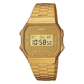 Casio - A168WG-9BWEF - Standard - Montre Homme - Quartz Digitale - Bracelet en Acier Inoxydable Dor�