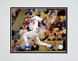 Nomar Garciaparra 2008 Batting Action Double Matted 8O x 10O Photograph (Unframed)