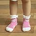 Toptim Baby Non-skid Baby Girl Socks, 6 Pairs, Infants to Toddlers (Cute 6 Pairs)