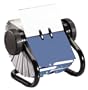 Rolodex 67247 Rolodex Open Rotary Business Card File, 300 Sleeve, 600-Card Cap, 24 Guides, BK