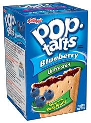Pop-Tarts, (Not Frosted) Blueberry, 8-Count Tarts (Pack of 12)
