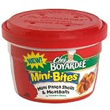 Chef Boyardee Mini-Bites Mini Pasta Shells & Meatballs, 7.5-Ounce Microwavable Bowls (Pack of 12)