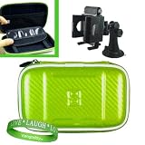 Garmin GPS Navigator CANDY GLOSS GREEN accessory, protective hard-shell portable carrying case with carabiner clip for Garmin GPS Navigator nüvi 780 4.3-Inch Widescreen+ GPS windshield Mount!! +VG *LIVE*LAUGH*LOVE* Wrist Band