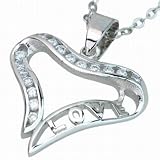 Cherilli - Collier avec pendentif coeur Elise-Ton Argent-Zircone blanc diamant